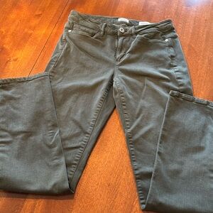 J jill boyfriend straight leg jeans. Army green.